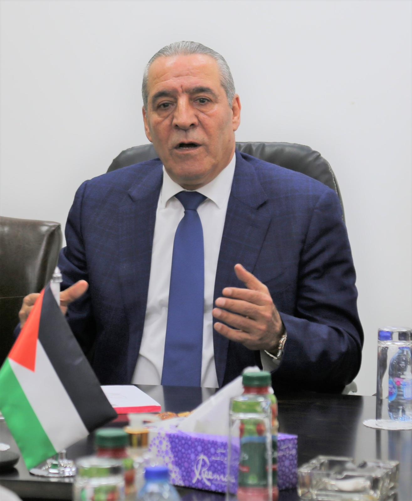 امين سر اللجنة التنفيذية لمنظمة التحرير الفلسطينية حسين الشيخ