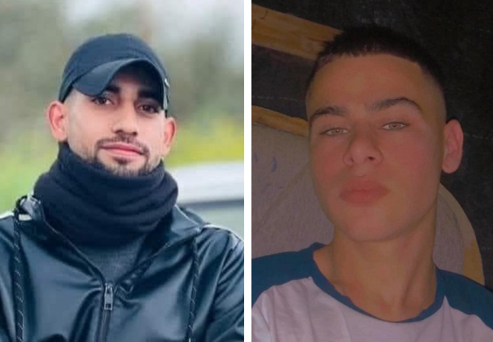 الشهيدان الطفل مهتدي ماجد سليم والشاب سامر سعيد رضوان
