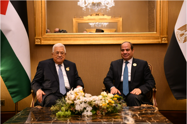 الرئيس يجتمع مع نظيره المصري