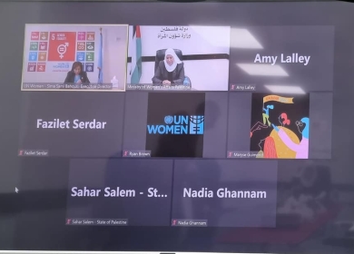 حمد تبحت الشراكة مع المديرة التنفيذية لهيئة الأمم المتحدة للمرأة