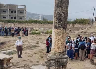 مستوطنون يقتحمون الموقع الأثري في سبسطية
