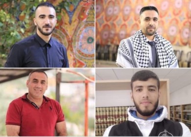 قوات الاحتلال تعتقل 4 شبان من جنين ونابلس