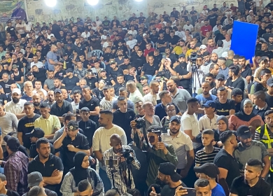 مهرجان تأبيني للشهداء العموري وعليوي وعيسة في مخيم جنين