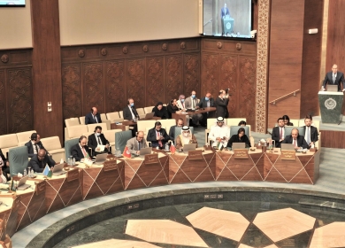 وزير الخارجية الروسي يلتقي مندوبي دول أعضاء مجلس الجامعة العربية