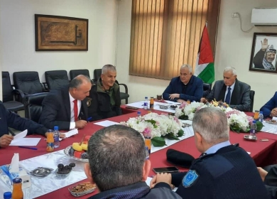 الرجوب يطلع قادة المؤسسة الأمنية على أوضاع جنين وعدوان الاحتلال عليها