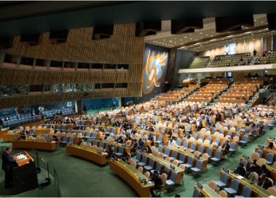 الجمعية العامة للأمم المتحدة تعقد جلسة حول القضية الفلسطينية