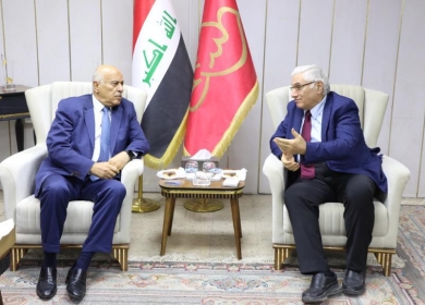 الرجوب يطلع سكرتير اللجنة المركزية للحزب الشيوعي العراقي على مستجدات الساحة الفلسطينية
