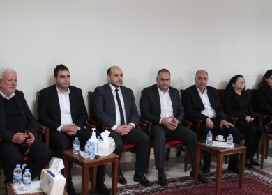أبو العردات على رأس وفد فلسطيني يعزي بالراحل مارون مجيد مسعد والد النائب شربل مسعد
