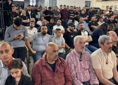 مهرجان تأبيني لخمسة شهداء في مخيم جنين
