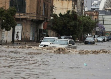 وفاة 21 يمنيا جراء الأمطار الغزيرة خلال خمسة أيام