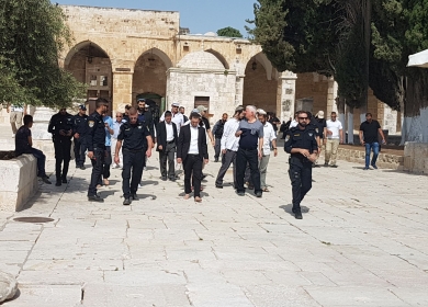 لليوم الثاني: المتطرف غليك يقود اقتحام المستوطنين للمسجد الأقصى