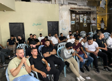 مهرجان تأبيني للشهداء أبو سرور وصلاح ولحلوح في جنين
