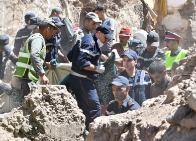 ارتفاع حصيلة ضحايا زلزال المغرب إلى 2122