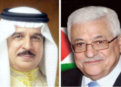 الرئيس يستقبل وزير الخارجية البحريني حاملا رسالة تضامن من ملك البحرين للرئيس والشعب الفلسطيني