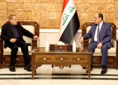 أبو ردينة يلتقي رئيس الوزراء العراقي الأسبق نوري المالكي