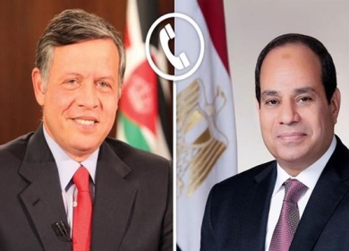 ملك الأردن والرئيس المصري يحذران من خطورة استمرار الاعتداءات الإسرائيلية بالضفة الغربية