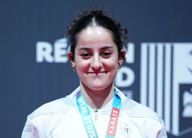 الفلسطينية مريم بشارات تحرز ذهبية بطولة مرسيليا المفتوحة للكاراتيه