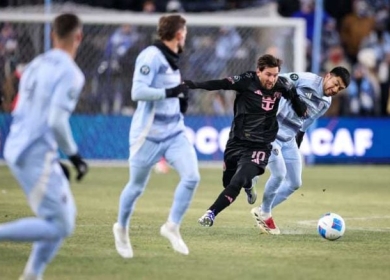 ميسي يقود إنتر ميامي للفوز على كانساس سيتي في ذهاب الدور الأول من كأس دوري أبطال الكونكاكاف