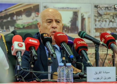 الرجوب: ما حققه المنتخب في كأس العرب إنجاز فلسطيني بإرادة وطنية