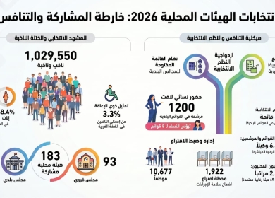 غدا السبت.. مليون و30 ألف مواطن يتوجهون لانتخاب ممثليهم في 183 هيئة محلية