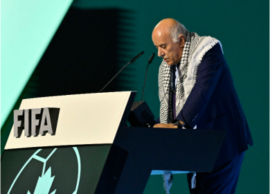الرجوب أمام كونغرس الفيفا: لم نطلب سوى تطبيق القوانين وملفنا الآن أمام محكمة التحكيم الرياضي