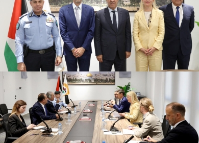 الشيخ يبحث مع وفد أوروبي رفيع المستجدات السياسية والأمنية ودعم المؤسسات الفلسطينية