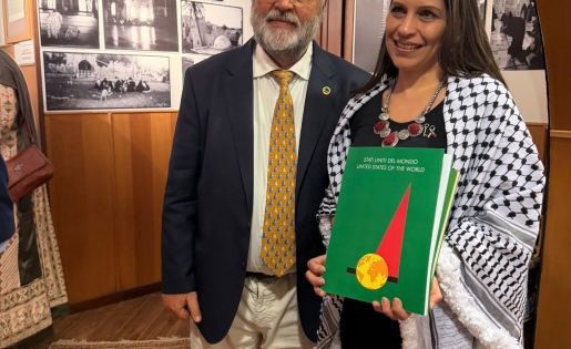 منظمة "الولايات المتحدة للعالم" الإيطالية تمنح السفيرة الفلسطينية منى أبو عمارة لقب "سفيرة الولايات المتحدة للعالم 2026"